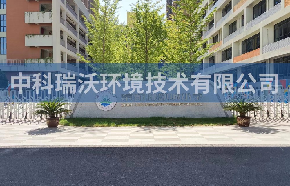 陜西省咸陽市秦都區(qū)鄭國路秦都林凱城小學實驗室污水處理設備安裝調(diào)試完成